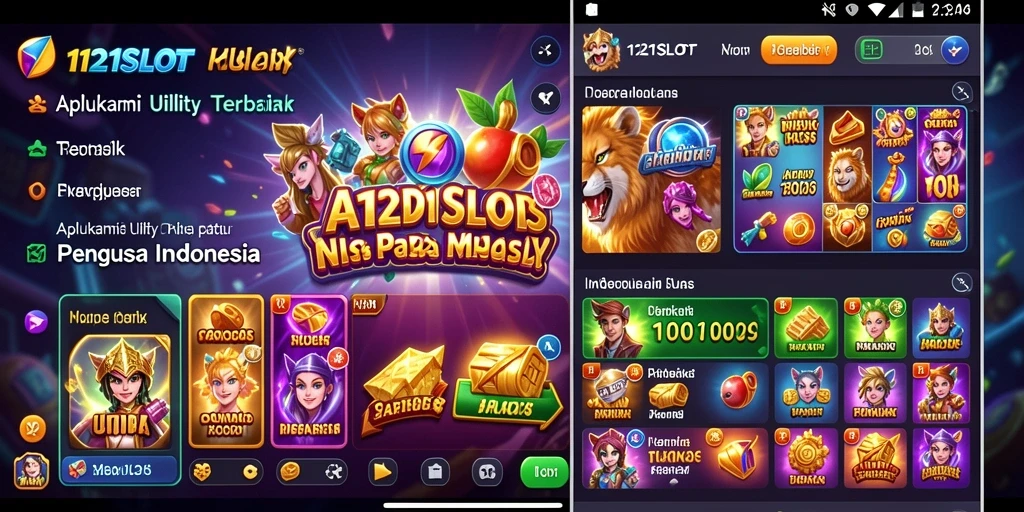Tampilan antarmuka aplikasi 1121SLOT yang ramah pengguna.