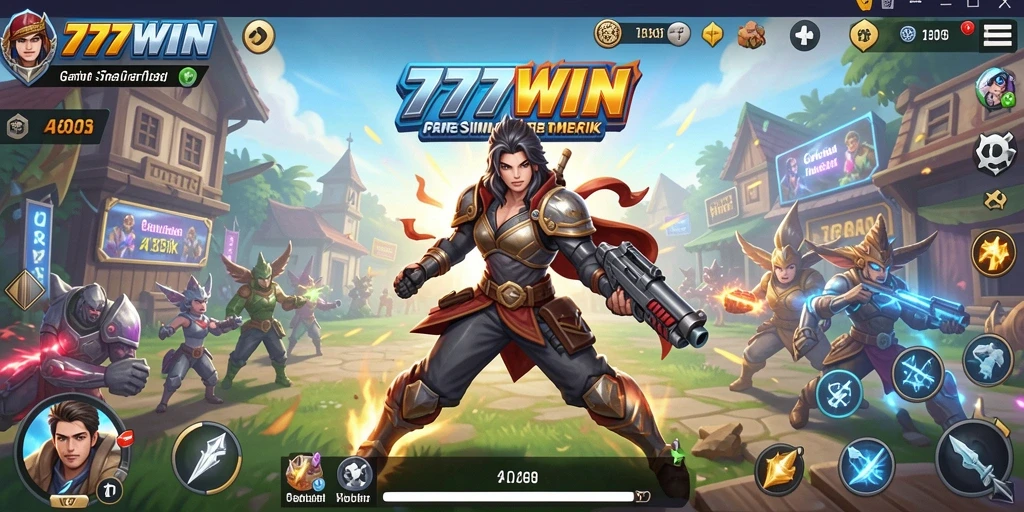 Screenshot gameplay 777WIN menunjukkan aksi interaktif simulasi.