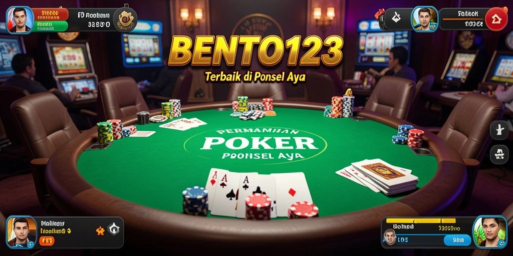 Tampilan menawan dari gameplay poker yang menarik di BENTO123.