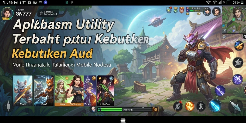 Screenshot utama GN777 menampilkan dashboard aplikasi Utility yang intuitif dan informatif.