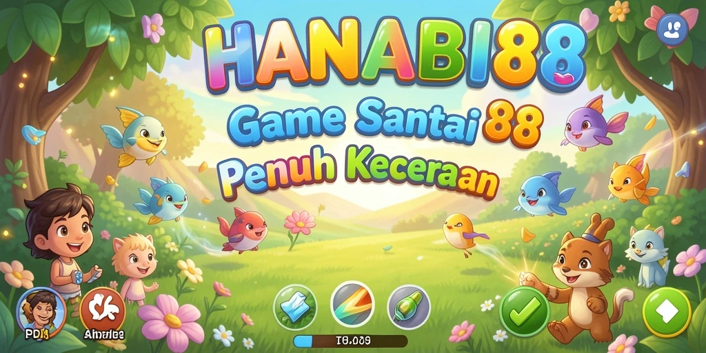 Tampilan gameplay seru dan menghibur di HANABI88.