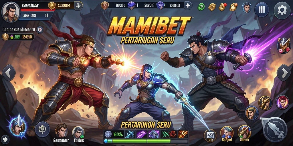 Gameplay seru dengan kombinasi serangan dan efek spesial di MAMIBET.