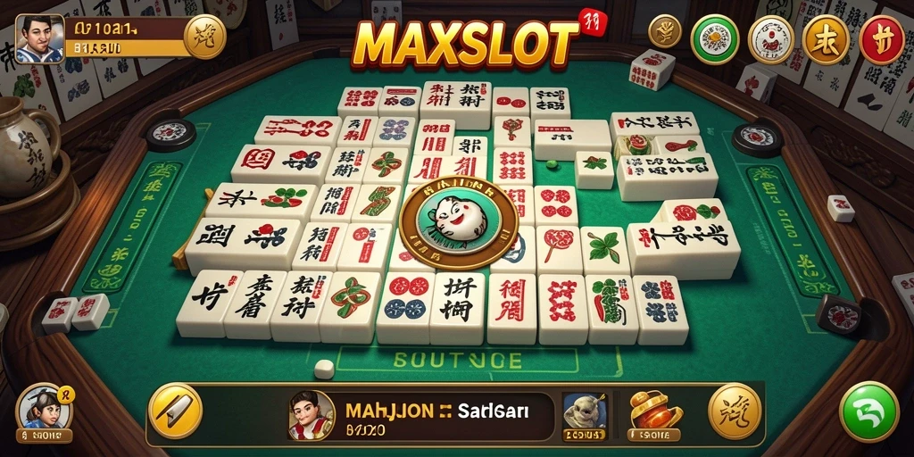 Tampilan gameplay seru dalam MAXSLOT dengan Mahjong yang menarik.