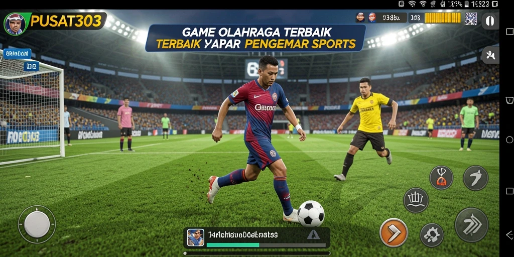 Screenshot PUSAT303 menampilkan aksi seru dalam gameplay olahraga.
