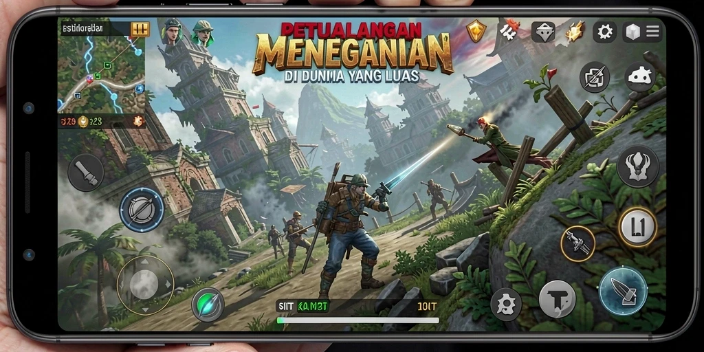 Tampilan gameplay T6 yang memikat dan penuh aksi petualangan.