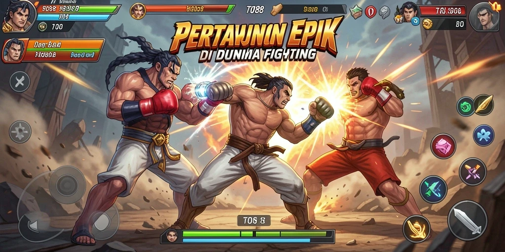 Tampilan gameplay epik saat bertarung di arena TO88.