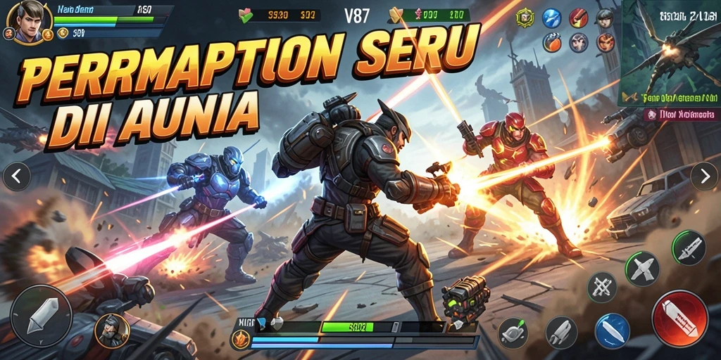Tampilan gameplay V87 yang penuh aksi dan ketegangan.
