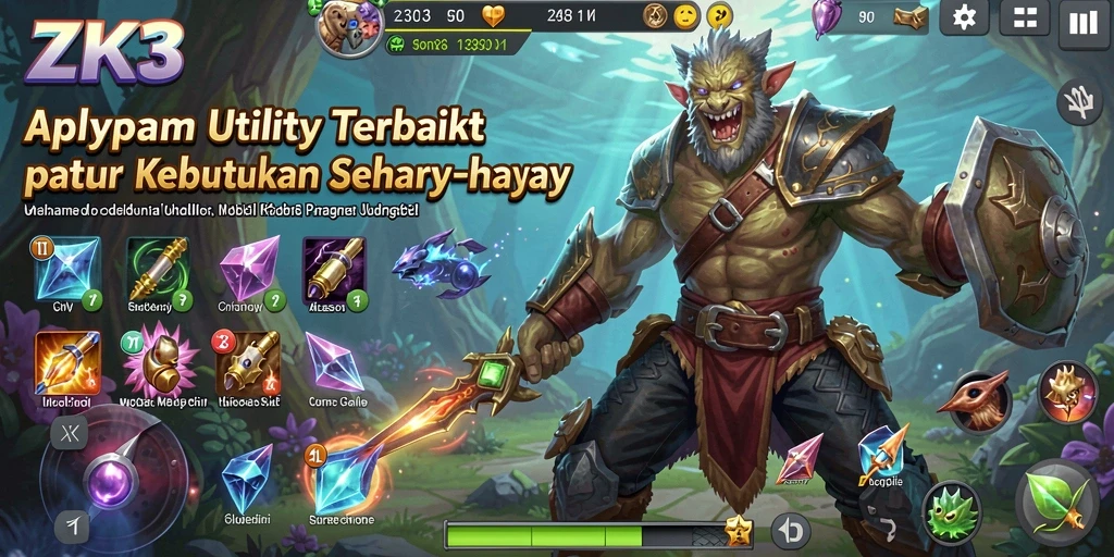Tampilan antarmuka ZK3 yang intuitif dan mudah digunakan.